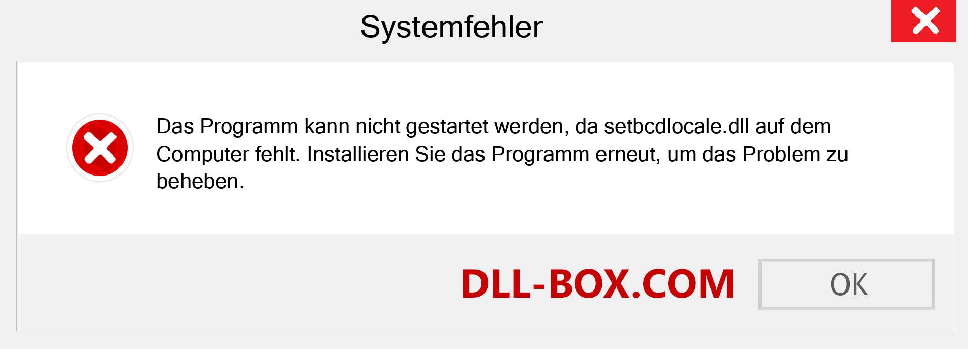 setbcdlocale.dll-Datei fehlt?. Download für Windows 7, 8, 10 - Fix setbcdlocale dll Missing Error unter Windows, Fotos, Bildern