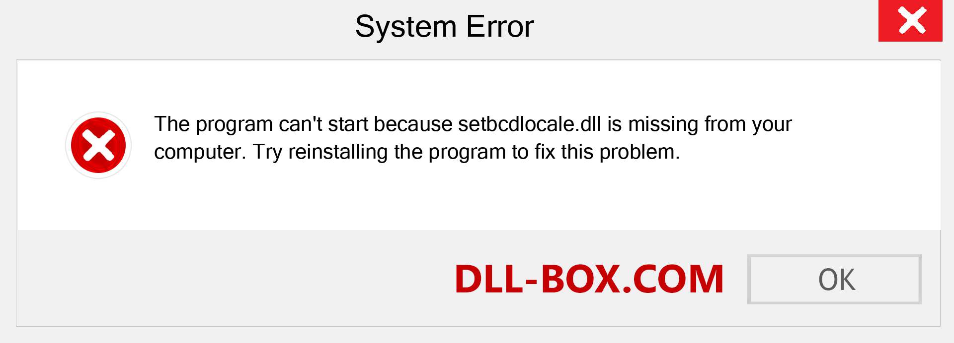  setbcdlocale.dll file is missing?. Download for Windows 7, 8, 10 - Fix  setbcdlocale dll Missing Error on Windows, photos, images